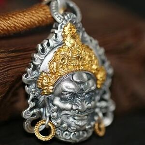 Silver and Gold Warrior Pendant